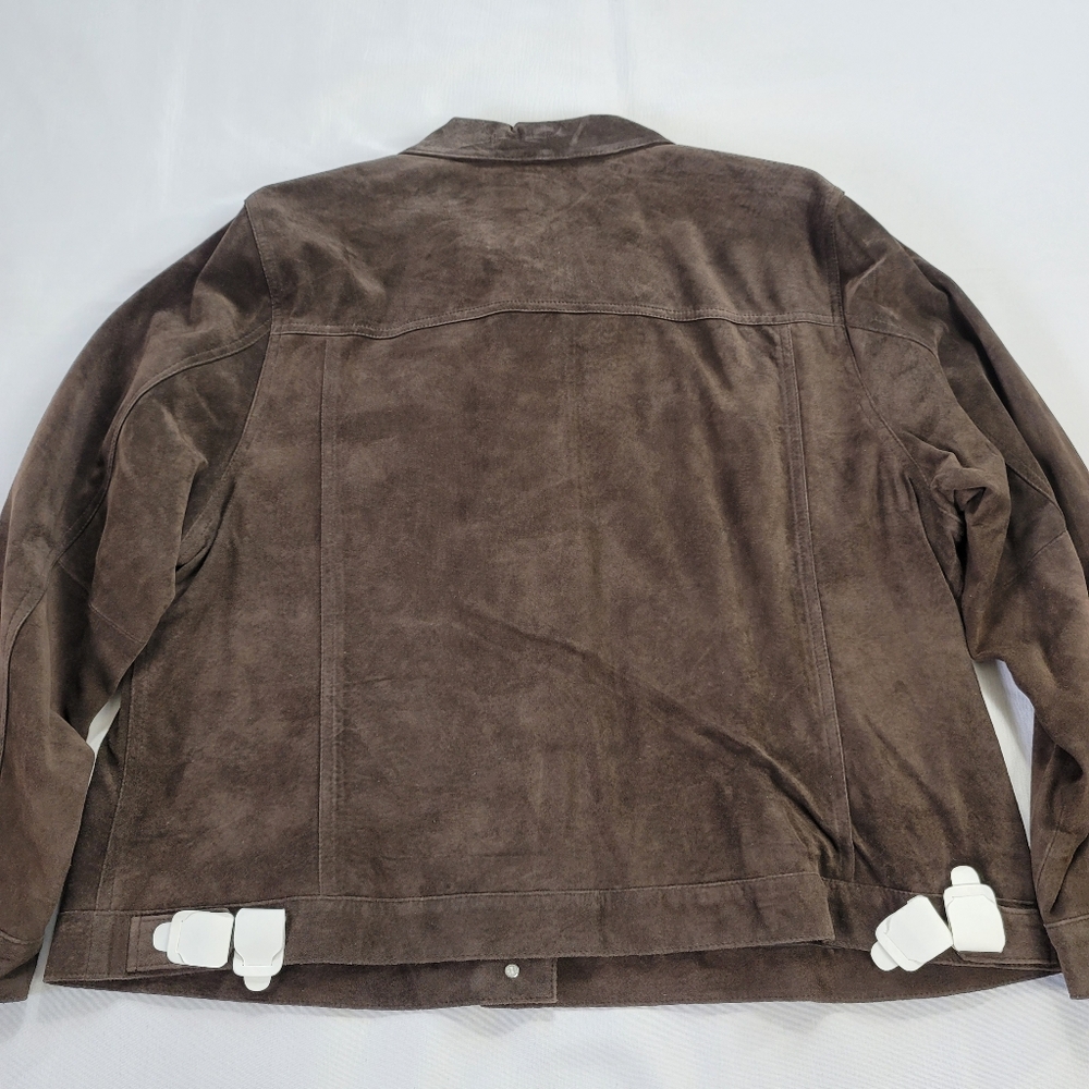Eddie Bauer Womens Jacket Size 2XL Authentic Seattle Suede Brown NWOT - Picture 8 of 11